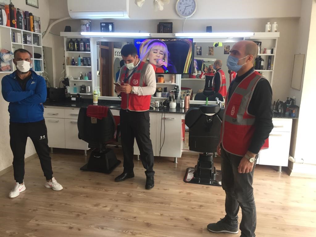Berberler, Kuaförler, Güzellik Merkezileri, Hamam ve Saunalar ile Masaj salonları denetlendi